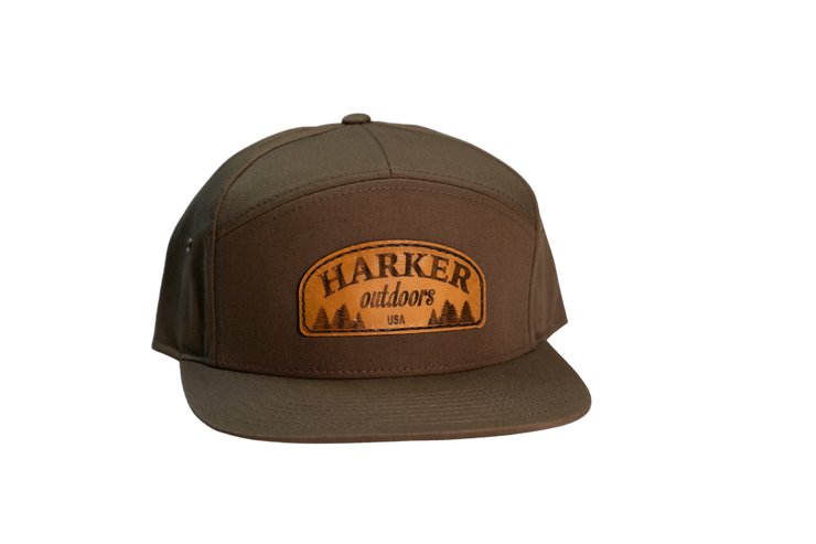 Snap Back Hat With Hand Stitched Harker Outdoors Logo